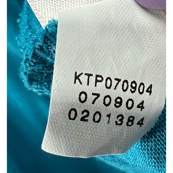 J Jill Pure Jill Wrap Tunic 4XL Teal Blue Scoop Neck 3/4 Sleeve Top Coastal Cozy - Picture 12 of 14